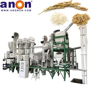 ANON 30-40 TPD ensemble complet à grande vitesse de machine à moudre le riz équipement de broyage automatique moulin à riz prix de la machine