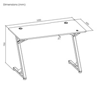 Bureau de jeu GMD14-1 LED Infinity Light pour ordinateur de jeu PC Pro Meilleure table de jeu