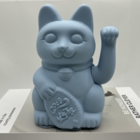 Cadeau de conception moderne en forme de chat chanceux de 15 cm pour la décoration de la maison