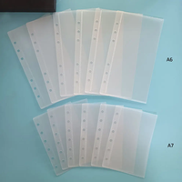 Enveloppes à argent givrées personnalisées A6 A5, pochettes à fermeture éclair sans acide pour le défi d'épargne, organisateur esthétique pour l'argent liquide