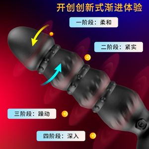 TTFOREST Uzaktan Kumandalı 10 Titreşim Modlu Erkek Mastürbatörü Silikon Şişirilebilir Anal Plug Prostat Masaj Aleti Kuyruk Vibratörü Erkekler İçin - Product Image 6