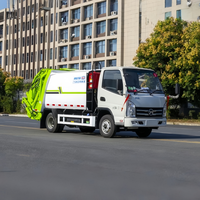 Camion compacteur d'ordures à chargement arrière Chengli 4m³ 130HP, compression hydraulique, véhicule de collecte et d'assainissement des déchets municipaux