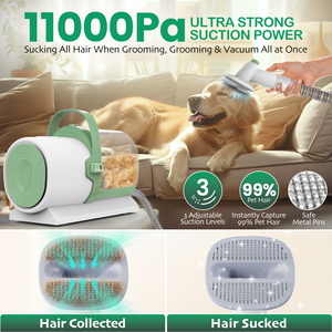 AIRROBO USA spedizione gratuita per la cura degli animali domestici strumento per la pulizia dei cani spazzola per lo spargimento del gatto tagliaunghie per la depilazione del cane kit per la toelettatura sottovuoto - Product Image 5