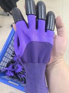 Guanti da scavo da giardinaggio artigli protettivi di sicurezza rivestiti in gomma per la protezione del giardinaggio per piantare fiori di ortaggi - Product Image 4