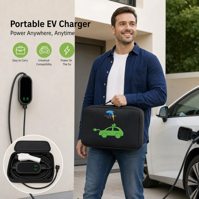 32A Factory Customized Smart 7KW Plug-in EV Charging Station Cable TUV Certified GB/T Single Phase Portable EV Charger
