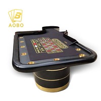Table de roulette de casino en bois massif de luxe sur mesure, fournisseur professionnel de tables de roulette