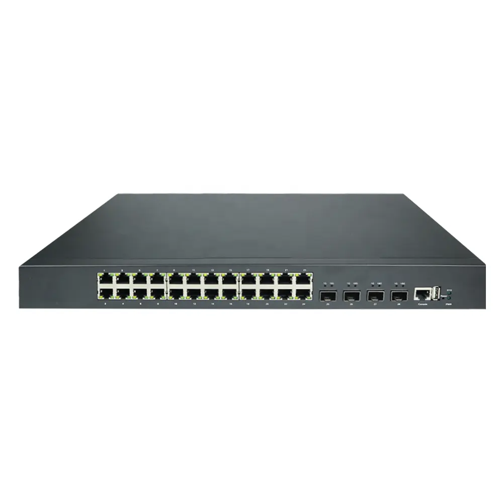 19インチラック3層マネージド10GBase-X SFP/SFP24ギガビットLANポートコアファストイーサネットネットワークファイバースイッチ