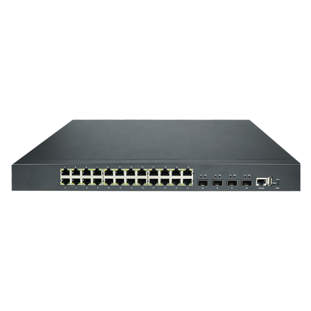 19 Inch Rack Three-layer Managed 10G Base-X SFP/SFP+  24 Gigabit Lan Port Core Fast Ethernet Network Fiber Switch