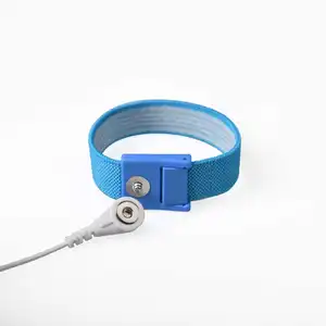 High Quality Blue Wristband for Grounding Anti-Static Wrist Strap Keep Healthy included cable