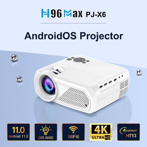 H96สูงสุด PJ-X6 Android 11โปรเจคเตอร์1080P 280 ANSI BT5.4โปรเจคเตอร์2GB 16GB WIFI6 Google Play Projector - Product Image 2