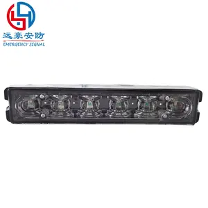 YUANHAO-Luz LED de doble color, Mini rejilla de 3W IP67, 10-28V, 18 patrones intermitentes, luz estroboscópica de advertencia