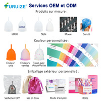 Coupe menstruelle en silicone Furuize Medical Grande pour femmes, couleur et emballage personnalisés