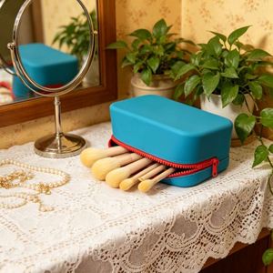 Women's Fashion Large Silicone Candy Pattern Crossbody Bag Waterproof Makeup <b>Case</b> Zipper Cosmetic Coin Purse for Brush Storage - Product Image 1