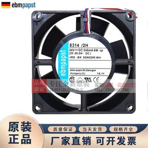พัดลมระบายความร้อน Ebmpapst 8314/2H 24V 6W 8032 รอบต่อนาที สำหรับอินเวอร์เตอร์ - Product Image 1
