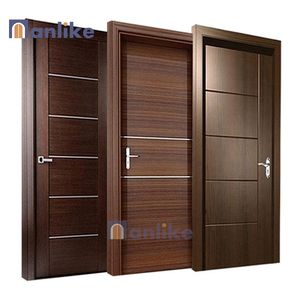 Anlike European Others <strong>Door</strong> Factory Manufacturer <strong>Gray</strong> Teak Entry Waterproof Veneer MDF Wooden Bedroom PVC <strong>Door</strong> - Product Image 5