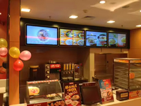 Marco de aluminio Interior LCD reproductor de vídeo publicidad TV señalización centro comercial LCD Monitor digital