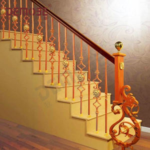 Reja <span class=keywords><strong>de</strong></span> Hierro Forjado Moderna, Enrejado, Barandilla <span class=keywords><strong>de</strong></span> Hierro Ornamental <span class=keywords><strong>Española</strong></span>, Escaleras, Hotel, Apartamento, Instalación DIY, Acero al Carbono - Product Image 6