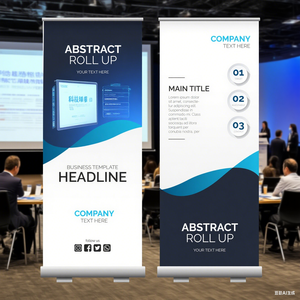 Banner Roll Up Portabel Retractable dari Aluminium Alloy, Tahan Air/Angin, untuk Promosi - Product Image 4