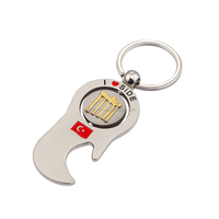 Llavero Giratorio de Metal con Logotipo Personalizado, Chapado en Dos Colores, Grabado con Ancla de Antalya, Turquía, Regalo de Viaje, Venta al Por Mayor
