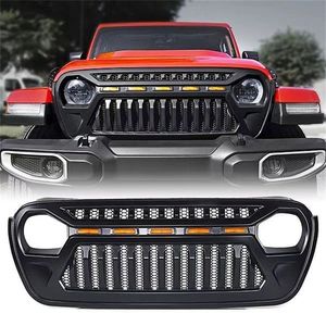 Parrilla Delantera DOS para Auto, Rejilla ABS 4x4, Accesorios para Jeep Wrangler JL Gladiator JT, Sahara <span class=keywords><strong>Rubicon</strong></span> <span class=keywords><strong>2018</strong></span>+ - Product Image 5