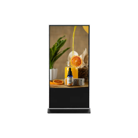 Kios Layar Sentuh 43 Inci, Digital Signage Lantai, Pemutar Poster Iklan, Layar LCD, Layar Sentuh Lift, Edukasi
