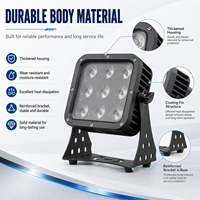 Projecteur de scène LED professionnel 9x18W en aluminium et fer, étanche IP65, 6-en-1 DMX, style tendance pour extérieur