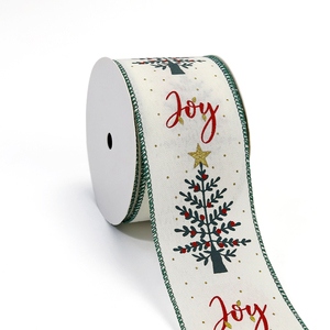 <span class=keywords><strong>Ruban</strong></span> filé de 3000 yards avec motif flocon de neige pour <span class=keywords><strong>sapin</strong></span> de Noël, assortiment pour emballage cadeau, nœuds floraux et décorations créatives - Product Image 2