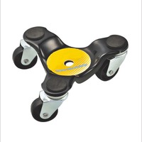 Roulettes de déménagement industrielles personnalisables 4 pièces, dispositif de levage de meubles en acier multifonctionnel, petit dispositif de déménagement triangulaire, manutention de objets pointus