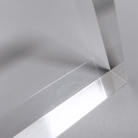 Cube de présentation de bijoux en acrylique transparent et écologique, taille et logo personnalisables, bloc de présentation pour vitrine