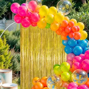 2 tende in carta metallizzata dorata per decorazioni per feste - Product Image 6