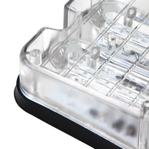 LED- 18L azul Rejilla estroboscópica cubierta Luces Bar Grill Rejilla Montaje en superficie Super brillante Luces de advertencia estroboscópicas impermeables - Product Image 6