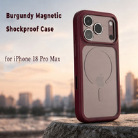 Étui de protection antichoc en TPU+PC transparent avec bouton intelligent magnétique AI N52 intégré pour iPhone 18 Pro Max