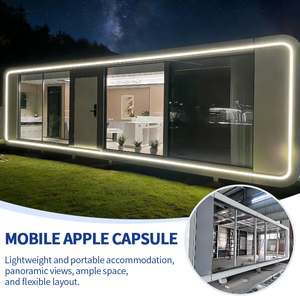 Moderne mid-century stalen prefab Apple Cabin container ruimtecapsule waterdichte mobiele luxe mini-villa cabine - Product Image 3