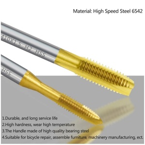 HSSE-Máquina de Roscado Chapado en Titanio de Acero Inoxidable que Contiene Cobalto, Herramientas de Taladro Especial M1 ~ M12 para Corte de Rosca - Product Image 2