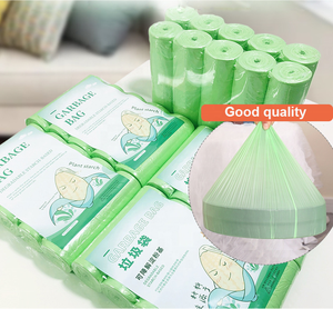 Bolsa de basura de almidón de maíz biodegradable al por mayor 100% para uso en supermercados y exposiciones - Product Image 2