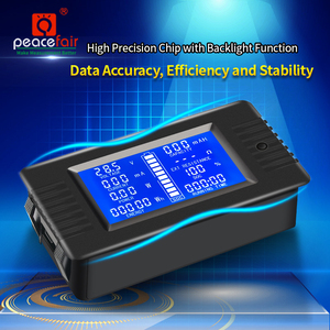 Peacepair PZEM-013 디지털 DC 전압계 10A 72v 100v 배터리 모니터 임피던스 용량 볼트 및 전력계 에너지 테스터