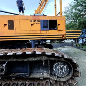 Vente Urgente Grue sur Chenilles Hitachi EX700 d'Occasion Excellente Performance Boîte de Vitesses Moteur Core Components 2300 Heures Origine Japonaise - Product Image 3