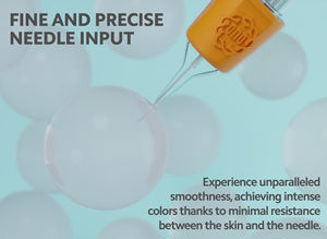 ตลับเข็มสักลาย <span class=keywords><strong>OUO</strong></span> รุ่นใหม่ปี 2023 สีส้ม 16 ชิ้น/แพ็ค แบบ RS Round Shader ความยาว 4 มม. ผลิตจากสแตนเลส 316 และด้ามจับซิลิโคน IMA - Product Image 4