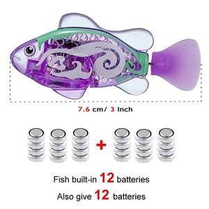 <span class=keywords><strong>Juguete</strong></span> Interactivo Ecológico de <span class=keywords><strong>Pez</strong></span> <span class=keywords><strong>Robot</strong></span> para Perros y Gatos, Activado por Luz LED, <span class=keywords><strong>Pez</strong></span> de Plástico para Baño, Regalo - Product Image 4