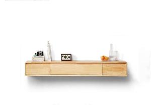 Combohome Mueble de TV Flotante Moderno, Mueble de TV de <span class=keywords><strong>Madera</strong></span> para Montar en la Pared, Venta al por Mayor Económica para Componentes de TV, Consola - Product Image 2