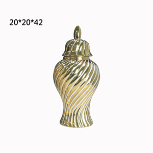 Classic Nordic Flower <b>Vase</b> for Hotel, Porcelain Ginger Jar for Home Decor, Ceramic <b>Vase</b> for Artificial Flowers - Product Image 6