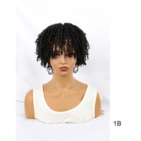 Extension de cheveux synthétiques en fibre de soie africaine haute température, tresses creuses, dreadlocks, sans lacet, perruque afro naturelle, Chine