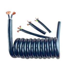 สายไฟต่อพ่วงแบบยืดหยุ่นชนิด 3 แกน ขนาด 2.0 มม. 14AWG แบบเกลียว สายไฟสปริงอัตโนมัติ สายเคเบิลแบบขด PVC TPU สายเคเบิลแบบโค้งงอ ยืดได้ 4 เมตร - Product Image 2