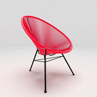 Mobilier d'extérieur en osier moderne chaise oeuf coloré ensembles de chaises de jardin tous temps facile à nettoyer usine patio en gros