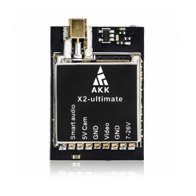 AKK X2-Ultimate 5.8GHz 37CH Smart Audio FPV Transmitter Racing Quadcopter Plastic 25mW/200mW/600mW/1200mW Power Output