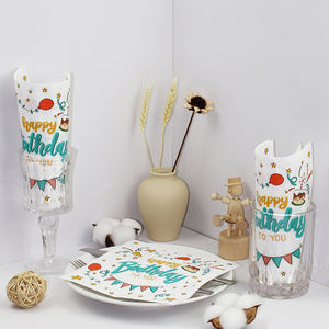 Serviettes <span class=keywords><strong>de</strong></span> <span class=keywords><strong>table</strong></span> rondes personnalisées en papier imprimé pour mariage, avec logo <span class=keywords><strong>de</strong></span> boisson, pour événements festifs - Product Image 2