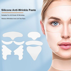 再利用可能なシリコン製しわ防止パッド（額、目、笑顔、胸、顔、首用）、胸、顔、目、首のしわ用シリコンパッチ - Product Image 2