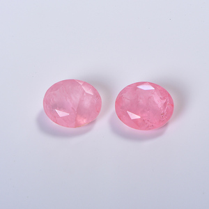 Perle di Gemme Sintetiche Taglio Ovale all'Ingrosso per Creazione di Gioielli Fai-da-Te, Rubino Sintetico - Product Image 1