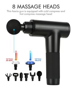 Venta caliente 20 velocidades de calentamiento pistola de masaje muscular frío masajeador de músculos corporales de percusión de mano - Product Image 5