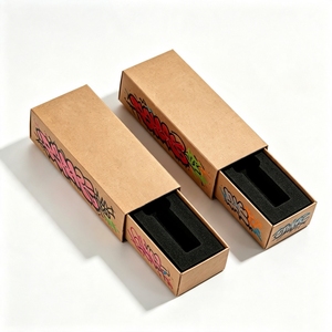 Custom Child Resistant Drawer Rigid Paper <b>Box</b> with <b>Black</b> EVA Foam Insert Reusable Medicine CR Packaging For 5ml Vials Bottle - Product Image 3